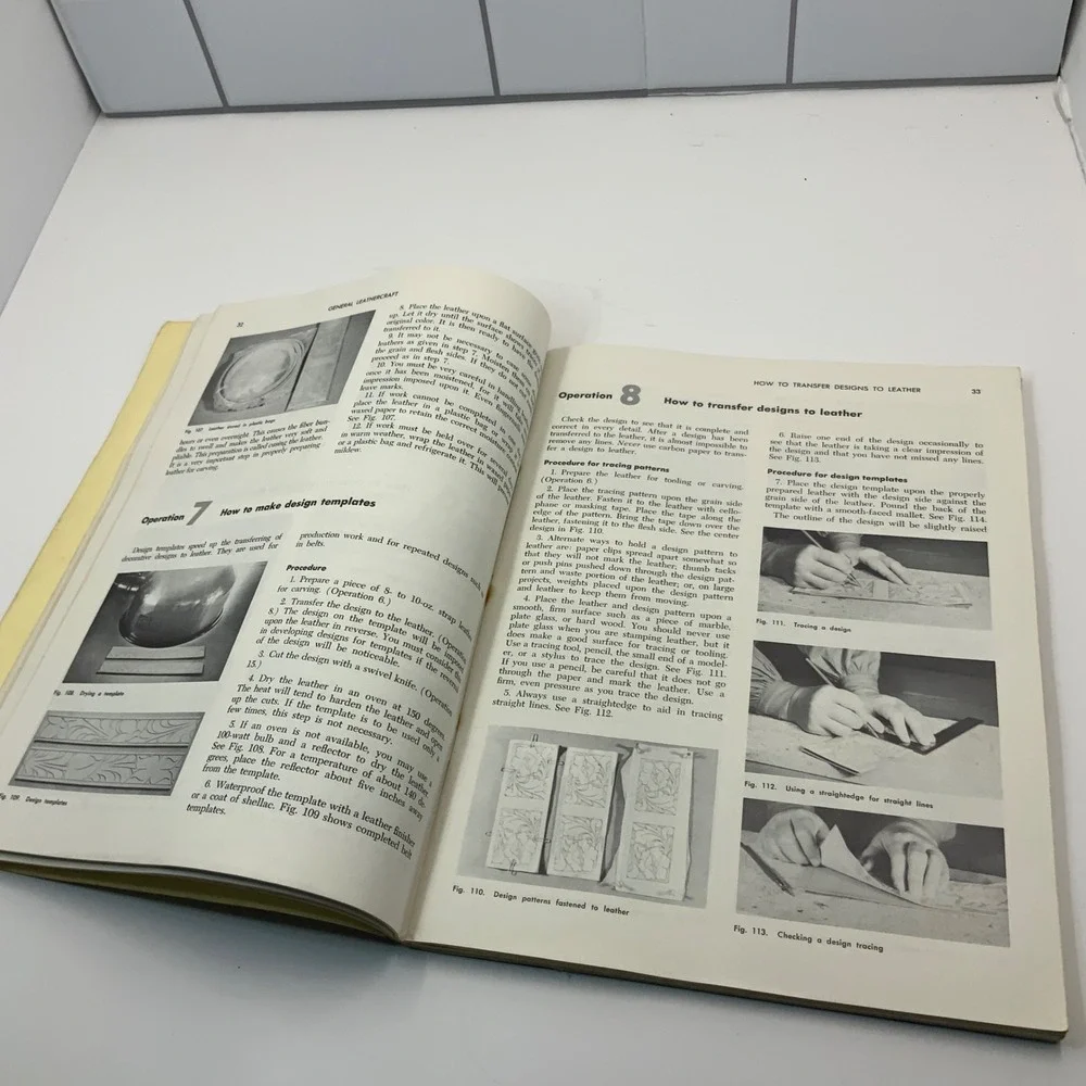 Vintage 1955 General Leathercraft Raymond Cherry 4th Ed Instructional Book DIY